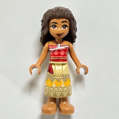 Figurine Moana - Red Top, Dark Tan Skirt du set 43205