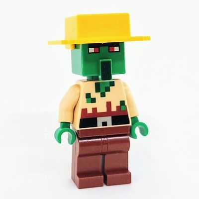 Minifigure Minecraft Zombie Farmer del set 21190