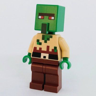Minifigure Minecraft Zombie Villager del set 21190