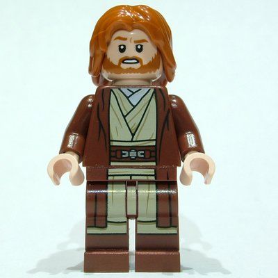 Figurine Obi-Wan Kenobi - Reddish Brown Robe, Long Hair du set 75333