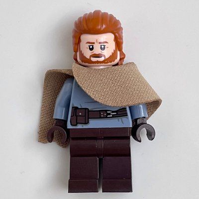 Figurine Ben Kenobi - Sand Blue Torso, Dark Brow Legs, Cape du set 75336
