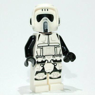 Minifigurka Scout Trooper - Reddish Brown Head z zestawu 75332