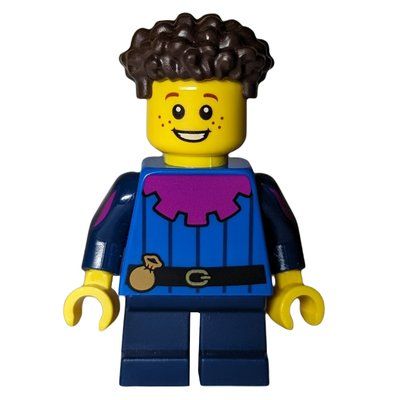Figurine Troubadour Boy, Dark Blue Short Legs du set 10305