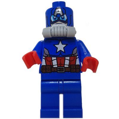 Figurine Captain America in Scuba Suit with Printed Mask du set 76048