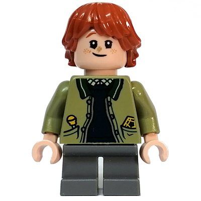 Figurine Ron Weasley, Olive Green Jacket, Dirt On Nose du set 76405