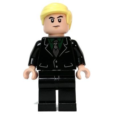 Figurine Draco Malfoy, Black Jacket, Dark Green Shirt, Black Legs du set 76405