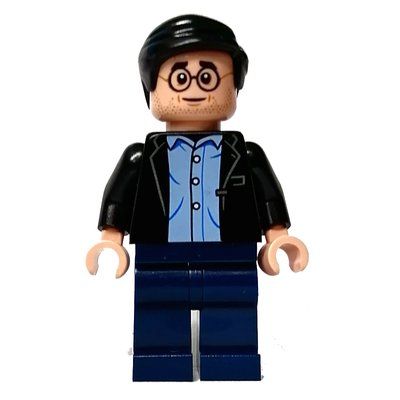 Figurine Harry Potter, Adult, Black Jacket, Dark Blue Legs du set 76405