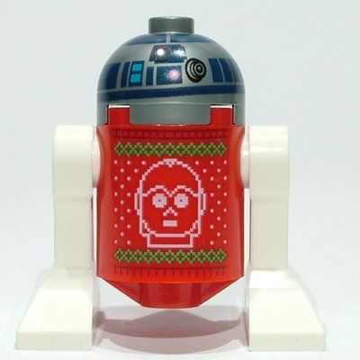 Figurine Astromech Droid, R2-D2, Red Holiday Sweater du set 75340
