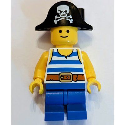 Figurine Blue Medium Legs, White Torso, Black Pirate Hat du set 55212