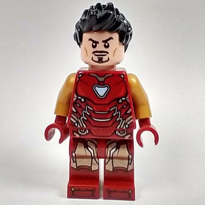 Minifigure Iron Man Mark 85 Armor, Black Hair from set 76192