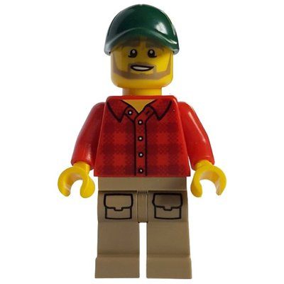 Figurine Harry Handle - Red Torso, Dark Tan Legs, Dark Green Cap du set 952212