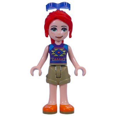 Minifigurka Mia - Dark Purple Top, Olive Green Skirt, Sunglasses z zestawu 4002022