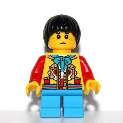 Figurine Kid - Yellow Torso, Dark Azure Legs, Black Hair du set 80111