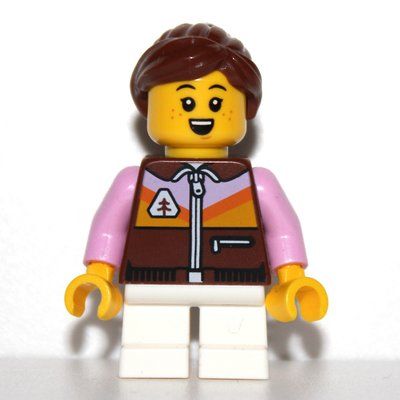 Figurine Kid - Reddish Brown Torso, White Legs, Reddish Brown Hair du set 80111