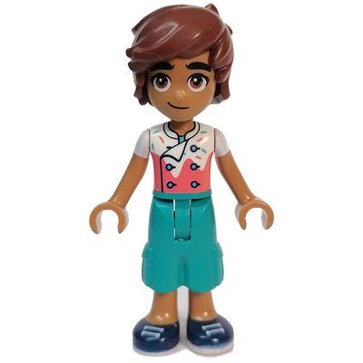 Figurine Leo - White/Coral Top, Dark Turquoise Pants du set 41754