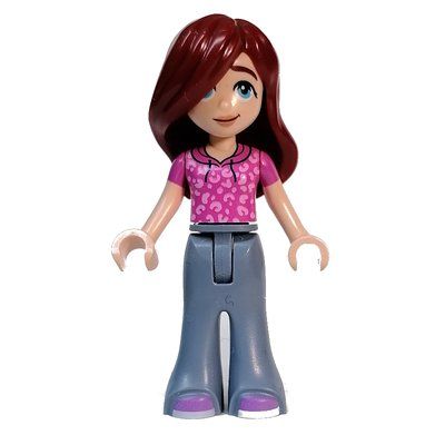 Minifigur Paisley - Dark Pink Top, Sand Blue Legs aus Set 42619