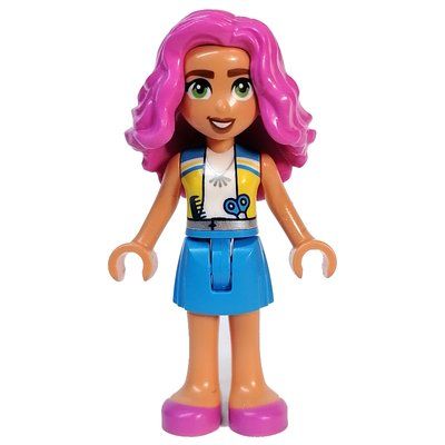 Minifiguur Nadia - White Top, Dark Azure Skirt uit set 41743