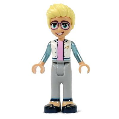 Figurine Olly - White Top with Metal Blue Arms, Light Bluish Grey Pants du set 41742