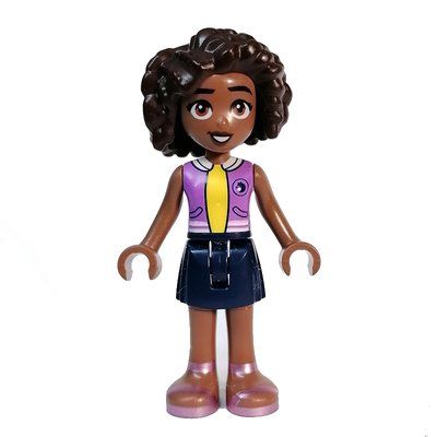 Minifigure Aliya - Lavender Top, Dark Blue Skirt del set 41730