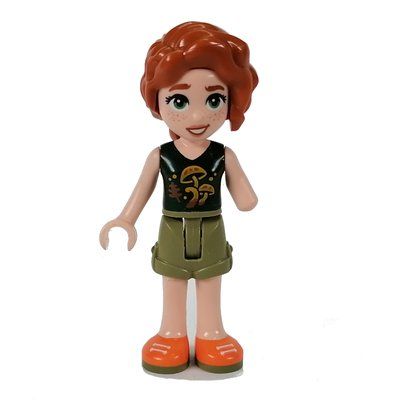 Figurine Autumn - Dark Green Top, Olive Green Shorts du set 41729