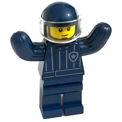 Minifigur Police Officer Dog Trainer, Padded Suit aus Set 60369