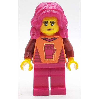 Figurine Gamer, Orange Top, Magenta Legs and Hair du set 60388