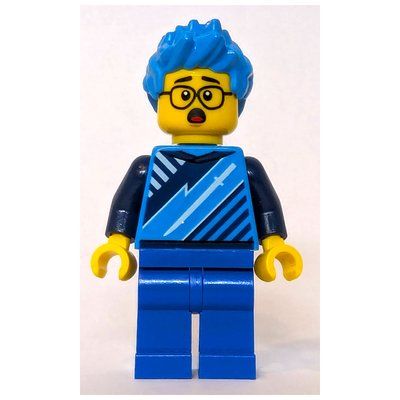 Figurine Gamer, Dark Azure Top and Hair, Blue Legs du set 60388