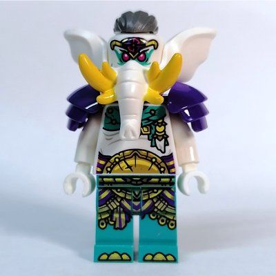Minifigure Yellow Tusk Elephant del set 80045
