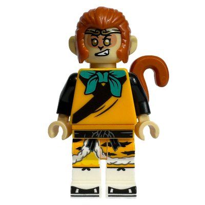 Figurine Monkey King, Bright Light Orange Robes du set 30656