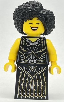 Figurine Jazz Singer - Black Torso, Black Dress, Black Hair du set 10312