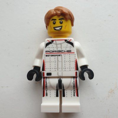 Figurine Race Driver, White Race Suit with 'Porsche' du set 76916