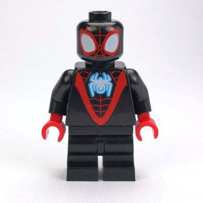 Minifigure Spin / Spider-Man (Miles Morales), Medium Black Legs del set 10791