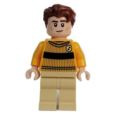 Minifigur Cedric Diggory, Bright Light Orange Quidditch Outfit aus Set 76412