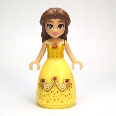 Minifigure Belle, Bright Light Yellow Dress from set 43219