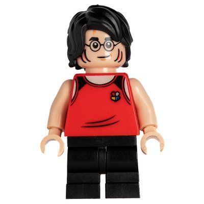 Figurine Harry Potter, Tournament Uniform Red Diving Outfit with Hogwarts Crest, Black Legs du set 76420