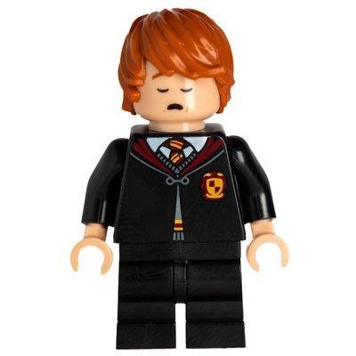 Figurine Ron Weasley, Gryffindor Robes, Sleeping du set 76420