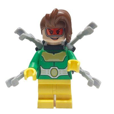 Figurine Dr. Octopus / Doc Ock, Female, Light Bluish Gray Arms du set 10789