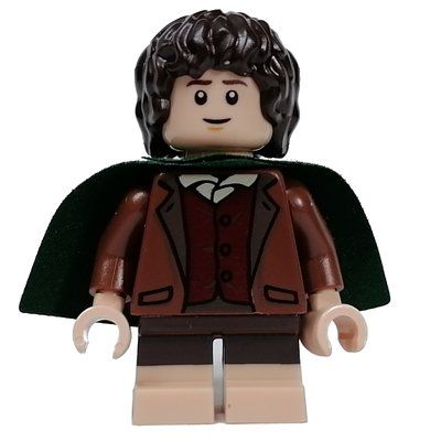 Figurine Frodo  - Dark Green Cape, Reddish Brown Torso du set 10316