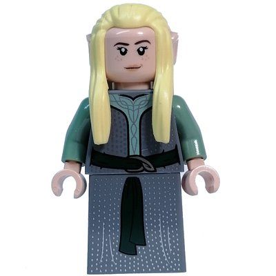 Figurine Elf - Dark Bluish Grey Torso, Dress, Bright Light Yellow Hair du set 10316