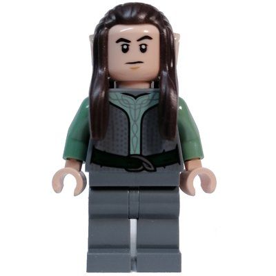 Figurine Elf - Dark Bluish Grey Torso, Legs, Dark Brown Hair du set 10316