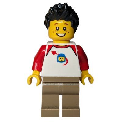 Figurine White Torso, Dark Tan Legs, Black Hair du set 910004