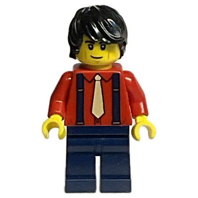 Figurine Red Torso, Dark Blue Legs, Black Hair du set 910004