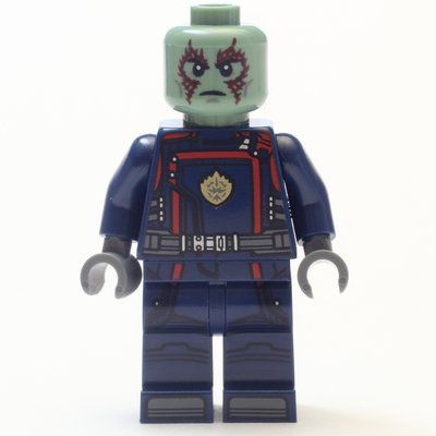 Minifigure Drax, Dark Blue Outfit from set 76255