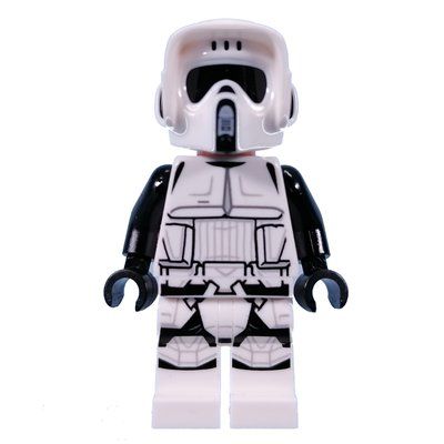 Figurine Scout Trooper - Light Nougat Head, Black Arms du set 75353