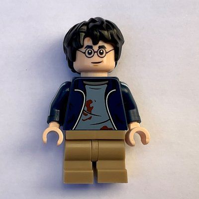 Figurine Harry Potter, Dark Blue Jacket Dirty, Medium Legs, Printed Arms du set 76414