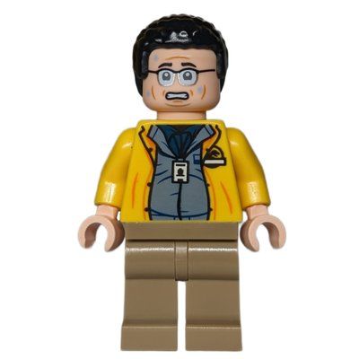 Minifigure Dennis Nedry, Scared del set 76958