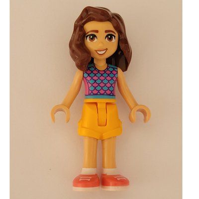 Minifigura Luna - Bright Light Blue Top, Bright Light Orange Skirt del set 41753