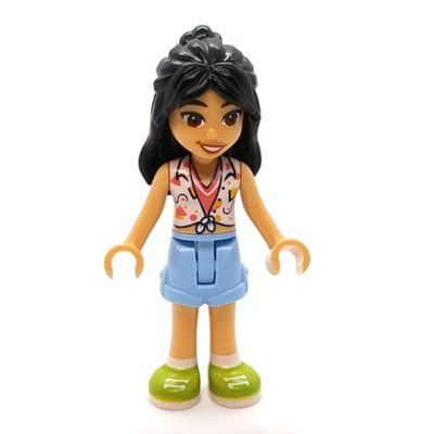 Figurine Liann - White Top, Bright Light Blue Skirt du set 41725