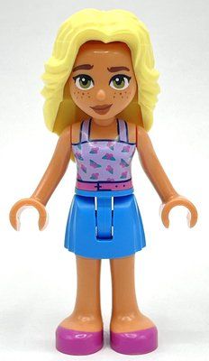 Figurine Dia - Bright Pink Top, Dark Azure Shorts du set 41737