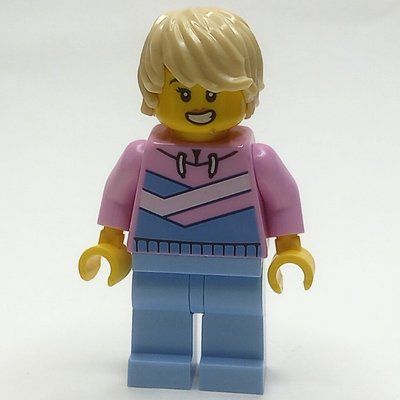 Figurine Woman, Bright Pink Hoodie, Bright Light Blue Legs du set 60380